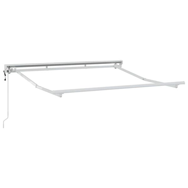 vidaXL Awning Frame White 2.5 x 2 m Powder-coated steel and aluminium