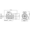vidaXL 3 Phase Electric Motor Aluminium 1.5kW/2HP 2 Pole 2840 RPM
