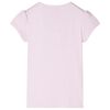 Kids' T-shirt with Cap Sleeves Soft Pink 128