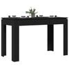 vidaXL Dining Table Black Oak 120x60x76 cm Engineered Wood