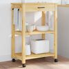vidaXL Kitchen Trolley MONZA 60x40x88.5 cm Solid Wood Pine
