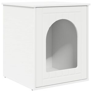 vidaXL Cat House White 53 x 52 x 62 cm Engineered Wood