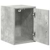 vidaXL Garage Wall Cabinet Concrete Grey Engineered Wood