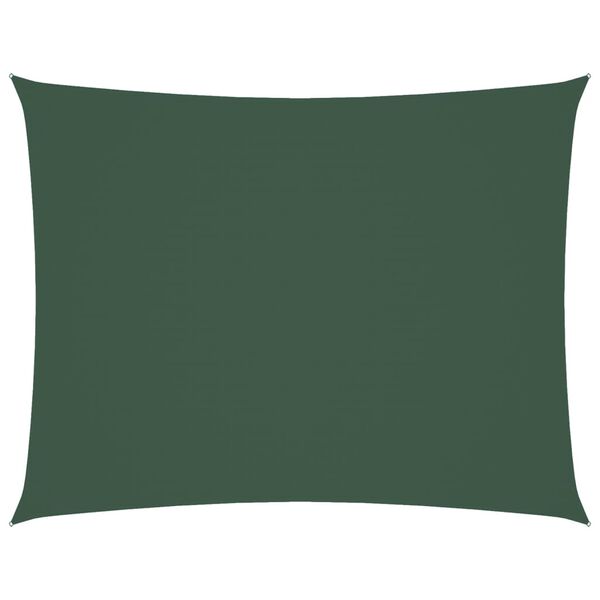 vidaXL Sunshade Sail Oxford Fabric Rectangular 6x8 m Dark Green