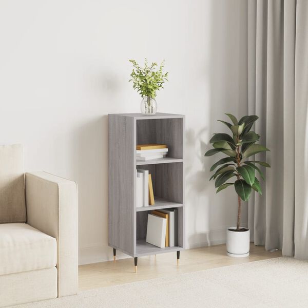 vidaXL Sideboard Grey Sonoma 34.5x32.5x90 cm Engineered Wood