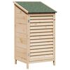 vidaXL Garden Shed Natural 59 x 56 x 113.5 cm Solid Fir Wood