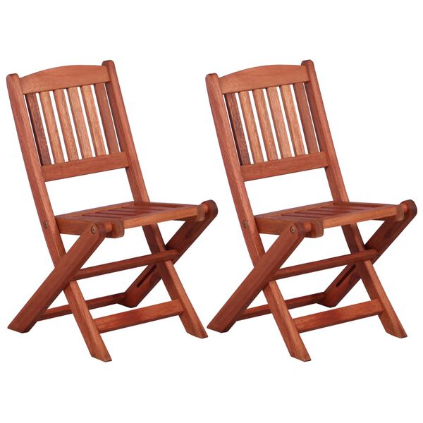 vidaXL Children's Dining Chairs 2 pcs Solid Eucalyptus Wood