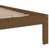 vidaXL Bed Frame without Mattress Honey Brown Solid Wood 150x200 cm King Size
