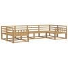 vidaXL Outdoor Sofa Set 6 pcs White Solid Acacia Wood