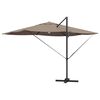 vidaXL Cantilever Roma Parasol Taupe and Black 352 x 251 x 265 cm