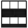 vidaXL Book Cabinet Black Oak 97.5x29.5x100 cm Engineered Wood
