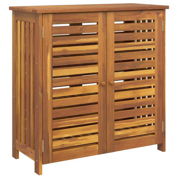 vidaXL Garden Cabinet Natural 90 x 40 x 90cm Solid Acacia Wood