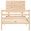 vidaXL Bed Frame without Mattress 100x200 cm Solid Wood