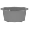 vidaXL Granite Kitchen Sink Single Basin Round Grey