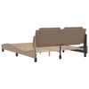 vidaXL Bed Frame without Mattress "Zadar" Cappuccino 160x200 cm Faux Leather
