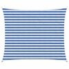 vidaXL Sunshade Sail Blue and White 2.5 x 3.5 m HDPE