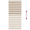 vidaXL Zebra Blind Sand Brown 100x230 cm Fabric Width 95.9 cm Polyester