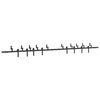 vidaXL Sliding Door Hardware Kit 427 cm Steel Black