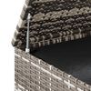 vidaXL Garden Cushion Box PE Rattan 100x97.5x104 cm Grey