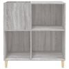 vidaXL Record Cabinet Grey Sonoma 84.5x38x89 cm Engineered Wood