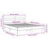 vidaXL Bed Frame without Mattress Sonoma Oak 160x200 cm
