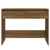vidaXL Console Table Brown Oak 100x35x76.5 cm Engineered Wood