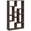 vidaXL Bookcase Brown Oak 72x20x120.5 cm Engineered Wood