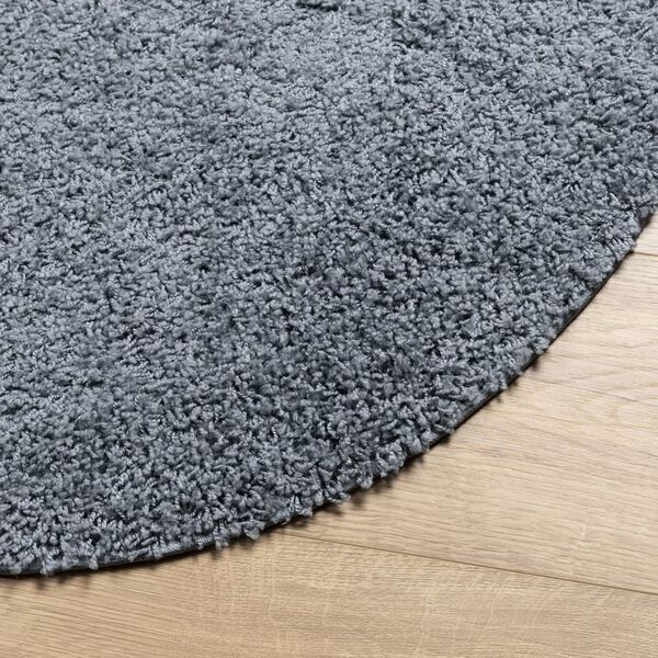 vidaXL Shaggy Rug PAMPLONA High Pile Modern Blue &Oslash; 240 cm