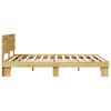 vidaXL Bed Frame with Headboard without Mattress 140x200 cm Solid Wood Oak