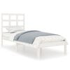 vidaXL Bed Frame without Mattress White 100x200 cm Solid Wood