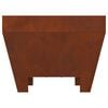 vidaXL Fire Pit Brown 50 x 50 x 38 cm Weathering Steel