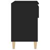 vidaXL Shoe Cabinet Black 70x36x60 cm Engineered Wood