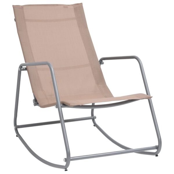 vidaXL Garden Swing Chair Taupe 95x54x85 cm Textilene