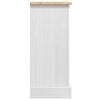 vidaXL Bedside Table White 35 x 32.5 x 74 cm Solid Pine Wood