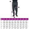 vidaXL Waist Waders with Boots Black Size 42
