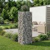 vidaXL Gabion Raised Bed Silver 50 x 50 x 150 cm Galvanised Steel