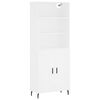 vidaXL Highboard White 69.5x34x180 cm Engineered Wood
