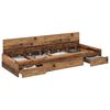 vidaXL Bed Frame with Drawer Old Wood 90 x 200 cm Engineered Wood