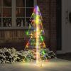 vidaXL Christmas Tree with 160 LEDs Multicolour 150 cm Acrylic