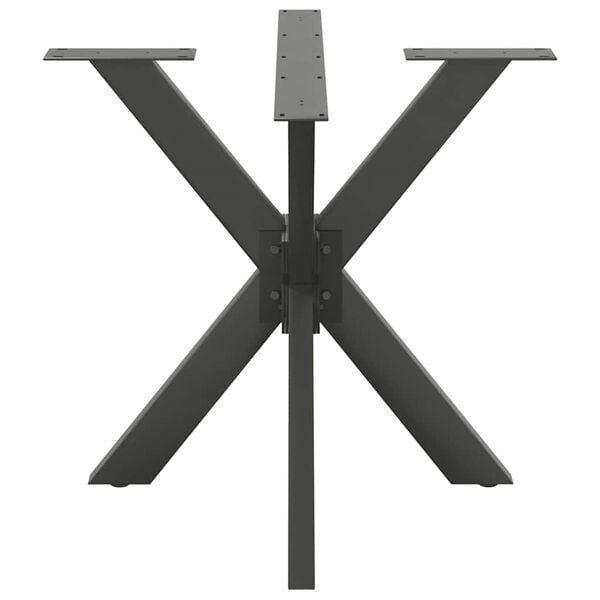 vidaXL Dining Table Leg Spider Shape Anthracite 85x85x(72-73) cm Steel