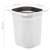 vidaXL Gastronorm Containers 8 pcs GN 1/6 200 mm Stainless Steel