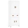 vidaXL Highboard White 69.5x34x180 cm Engineered Wood