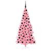 vidaXL Christmas Tree with 300 LEDs with Stand Pink 180 cm PVC