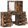 vidaXL Dressing Table 3 pcs Brown 40 x 41 x 135 cm Engineered wood
