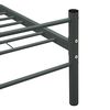 vidaXL Bed Frame without Mattress Grey Metal 120x200 cm