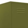 vidaXL Locker Cabinet Olive Green 35x46x180 cm Steel
