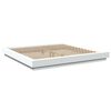 vidaXL Bed Frame with LED Lights without Mattress White 180x200cm