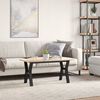 vidaXL Coffee Table Y-Frame 100x50x45 cm Solid Wood Pine and Steel