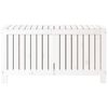 vidaXL Garden Storage Box White 115x49x60 cm Solid Wood Pine