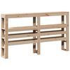 vidaXL Headboard with Shelves 160 cm Solid Wood Pine